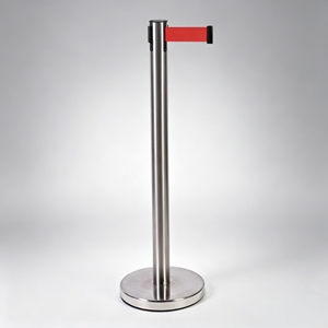 Poteau <span class=keywords><strong>de</strong></span> guidage portable en acier inoxydable pour la gestion des foules en exposition et événements - Product Image 1