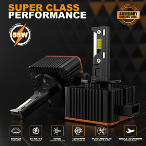 หลอดไฟหน้า LED Xenon D1S แบบตรงรุ่น 12V สำหรับเปลี่ยนหลอดไฟรถยนต์ ให้ลำแสงที่เสถียร สำหรับอัพเกรดหลอดไฟหน้ารถยนต์ออดี้ - Product Image 4