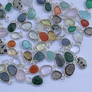 Natural Carnelian Onyx Quartz Faceted Slice Gemstone Pendants Sterling Silver Gold Plated AAA Cute Bezel Setting Handmade India - Product Image 4