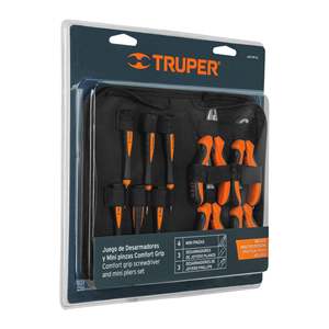 Truper Set di 10 pezzi JGO-MP-DJ pinzette in miniatura e cacciaviti da gioielliere strumenti e attrezzature per gioielli - Product Image 1