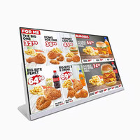 Panneau d'affichage de menu numérique intérieur à écran tactile Android de 21.5 pouces pour ascenseur de restaurant ou publicité de magasin de détail