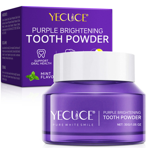YECUCE favorise la santé bucco-dentaire professionnel éclaircissant blanchissant <span class=keywords><strong>les</strong></span> <span class=keywords><strong>dents</strong></span> poudre <span class=keywords><strong>de</strong></span> nettoyage violet poudre <span class=keywords><strong>de</strong></span> blanchiment des <span class=keywords><strong>dents</strong></span> - Product Image 4