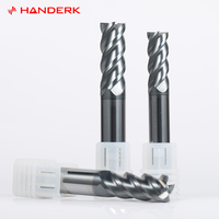 HANDERK Custom Hrc60 Fresa de metal Carburo de tungsteno Juego de fresas cuadradas de 4 flautas para máquinas herramienta CNC