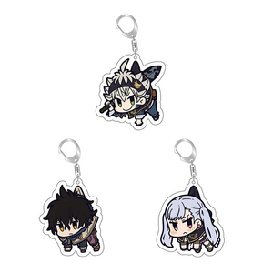 Llavero de acrílico de <span class=keywords><strong>Anime</strong></span> Black Clover con figuras de <span class=keywords><strong>Asta</strong></span>, Yuno y Grinberryall, colgante para bolso, coche, teléfono móvil, regalos - Product Image 1