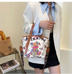 Bolsos de Mano de Diseño Moderno con Estampado de Grafiti para Mujer, Bolsos de Hombro Coloridos y a la Moda con Cierre, Bolsos de Mano Portátiles - Product Image 3