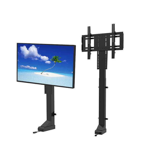 Modern Cabinet Living Room Furniture Remote Control Motorized Drop Down TV Lift Mechanism