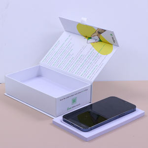 Boîtes de téléphone en carton magnétique personnalisées, style livre, pour emballage de téléphones portables, pour emballer les iPhones - Product Image 5