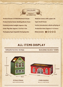 Construisez votre mini-monde : Kits de maisons de poupées modulaires en bois à monter soi-même, ensembles de modélisme <span class=keywords><strong>créatifs</strong></span> pour <span class=keywords><strong>adultes</strong></span> et enfants - Décoration d'intérieur de collection - Product Image 4