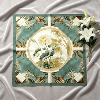 Tapis de table antidérapant en acier inoxydable pour jeux de société et mahjong - 4 joueurs, emballage en boîte en papier brun, protection de table durable