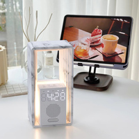 Lampe de table tactile à intensité variable, veilleuse avec horloge et machine à bruit blanc, idée cadeau parfaite
