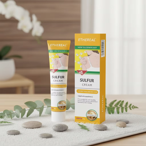 ครีมกำมะถันอังกฤษแท้ 20 กรัม สำหรับรักษาไร คัน ตุ่ม ติดต่อจากแมลงกัดต่อย สมุนไพรบรรเทาอาการคัน ใช้ได้กับร่างกาย สารสกัดจากพืช ขายส่งสำหรับการค้าระหว่างประเทศ - Product Image 3