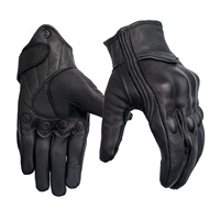 Cuir de mouton véritable Gants de moto en cuir de course pour motocross, protection d'écran tactile pour motocyclette