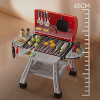 Barbecue pour enfants Playhouse cuisine cuisine jouet éducatif Simulation poêle brochette support parfait cadeau d'anniversaire pour 6 ans