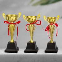Trophée de la Coupe du monde des sports du prix de la compétition de gym de luxe personnalisé Trophées en métal de cristal taille réelle Médailles en plastique acrylique Fer