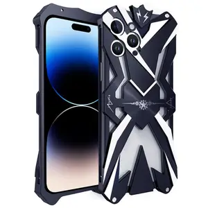 Heavy Duty Armor Metal Designer Schutzhülle für iPhone 14 Pro Pro Max Plus OnePlus 11