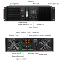 Berase TD2220 penguat daya 3U Dual channel 2*2200W, Amplifier daya 3U profesional untuk dijual dengan layanan jangka panjang
