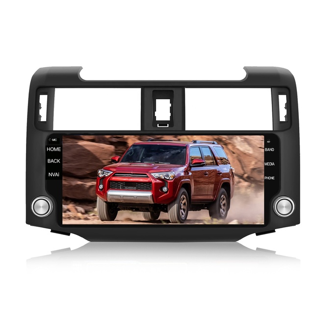 Android Car Stereo Black Color Head Unit 8 Core 4+64G with GPS CarPlay Android Auto Multimedia for Toyota 4Runner 2009-2021