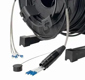 Kabel serat optik panah LC-LC-GYFJKH-4B6a SM 9/125 kabel Patch 5M 10M 20M 30M 50M 70M 100M 120M