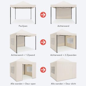 Nhà máy 10x10 ft nhiệm vụ nặng nề gấp Tán lều pop-<span class=keywords><strong>up</strong></span> ngoài trời gazebo Lều sự kiện với logo in ấn cho triển lãm Thương mại và các sự kiện - Product Image 4