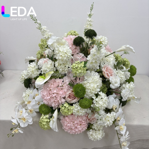 ลูกบอลดอกไม้ประดิษฐ์สีเขียวขาวชมพู LEDA สำหรับตกแต่งงานแต่งงานและงานปาร์ตี้ - Product Image 5