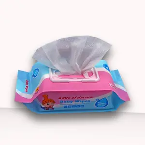 Love Of Dream Wholesale Price Flushable Wipes Scent Free 100pcs Baby Wipes