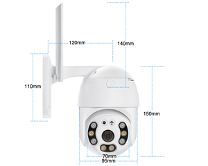 1080P couleur HD sans fil sécurité extérieure à domicile CCTV mini caméra WiFi - Product Image 6
