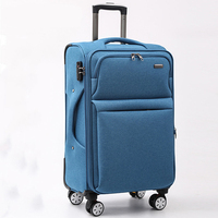 Ensemble de valises à roulettes en tissu américain, résistant aux rayures, design en cuir, pour marque de luxe