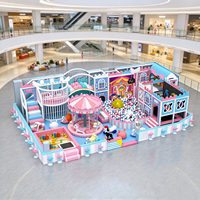 Aire de jeux intérieure pour enfants, château gonflable, parc de jeux commercial personnalisé pour enfants avec toboggan pour centre commercial