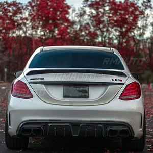 Alerón trasero de fibra de carbono para maletero de Benz Clase C W205 2014-2022, alerón tipo pico de pato para maletero trasero, accesorios para coche. - Product Image 3