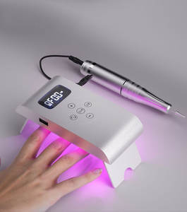 2 in 1 UV-LED-Nagel lampe Nagel bohr stift Akku wiederauf ladbar 35000 U/min Nagel bohrer Profession elles Maniküre-Polier werkzeug und Lampe - Product Image 6