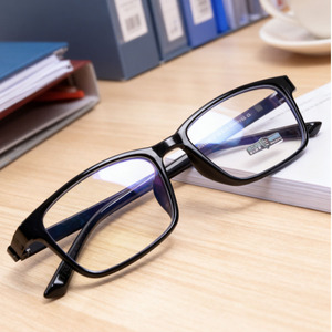 Kính mắt vuông gọng liền, chất liệu TR90 siêu nhẹ, không kim loại, chống ánh sáng xanh, kiểu dáng cổ điển, đeo thoải mái, áp lực nhẹ, unisex - Product Image 3