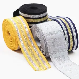 Renkli 4cm elastik dokuma streç bant kumaş kırpma dikiş bandı kemer malzemeleri