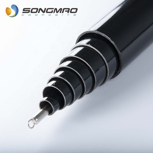Poste telescópico de carbono de fibra de vidrio 3K 8m 10m 12m 15M 18m de alto rendimiento personalizado - Product Image 3