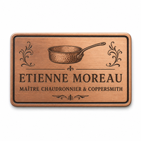 Badge personnalisé gravé en émail dur, sans minimum de commande, en laiton gravé avec support pour le personnel d'hôtel, les équipes scolaires et les événements