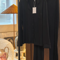 Piyama Kasual Bergaris Terbaru Bahan Modal Polos Lengan Panjang Celana Bernapas Musim Semi Gugur Pakaian Tidur Wanita Bahan Bambu