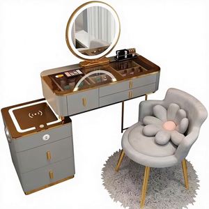 Table à langer moderne avec plusieurs tiroirs, idéale pour ranger les produits <span class=keywords><strong>de</strong></span> beauté et les <span class=keywords><strong>accessoires</strong></span> - Product Image 5