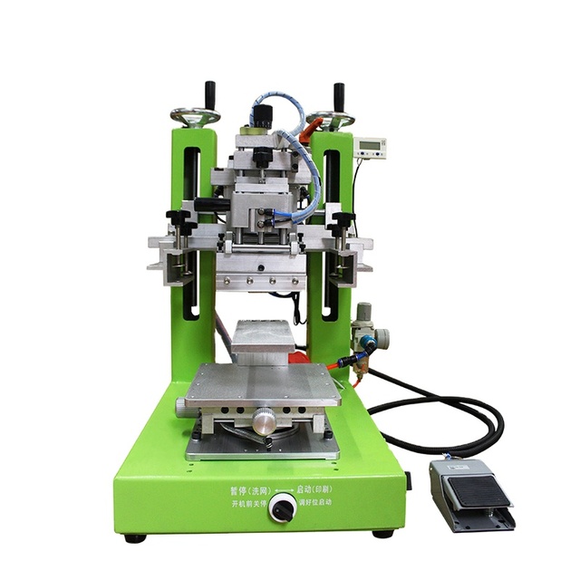 New Two Colors Semi Automatic Mini Desk Screen Printing Machine for Tube Card Paper & Label Printing