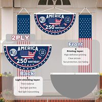250 Jahre Amerika Gartenflagge 250. Jahrestag USA Patriotisches 4. Juli Banner Doppelseitig mit Adler-Design Gartenflagge