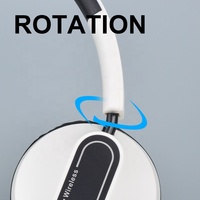 Headphone nirkabel M1, headset dengan tampilan Led pengurang kebisingan suara Stereo olahraga untuk bermain game ponsel