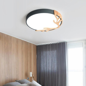 Suspension LED moderne design floral 15 têtes blanc froid 3500K avec abat-jour en acrylique et base en bois suspendue 85 Lm/W pour salon CRI 80 - Product Image 4