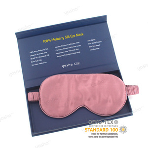 Masque pour les yeux en soie de mûrier 100% pure <span class=keywords><strong>Yasha</strong></span> avec logo personnalisé et bande élastique pour les voyages et toutes les saisons - Product Image 6