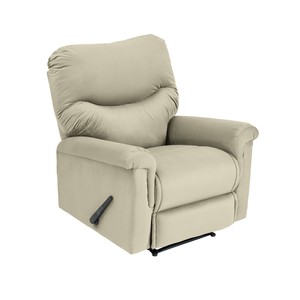 Preiswerter klassischer Samtschwing-Schaukel- und Drehschuhsessel - hellbeige - NZ110 zu verkaufen