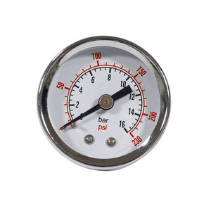 Манометр/манометрический прибор с двойным электролитическим покрытием корпуса, 0-16 бар/0-230 фунтов на кв. дюйм, Y-40, с возможностью индивидуальной настройки, трубка Бурдона, гарантия 1 год - Product Image 3