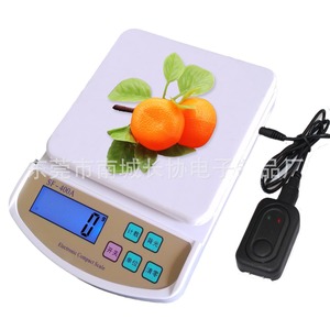 Balance de cuisine électronique SF-400A 10 kg, balance alimentaire numérique pour la pâtisserie et les herbes médicinales, corps en plastique, fonctionne sur piles - Product Image 3