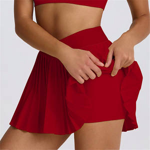 Benutzer definierte Logo Qualität V Taille Active wear Yoga Rock mit inneren Shorts Fitness Golf Skorts Frauen Sport Athletic Tennis Rock - Product Image 6
