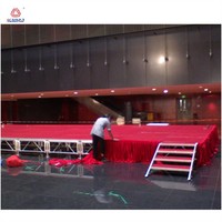 Plateforme de scène portable en aluminium, podium modulaire pour événements, estrade de concert en plein air, assemblage rapide pour spectacles