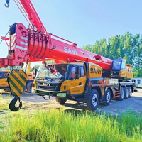 Camion-grue d'occasion de haute qualité Sany 100T certifié EPA avec système hydraulique haute performance pour travaux sur site