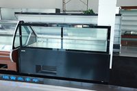 Congélateur vitrine à porte coulissante industriel pour restaurant