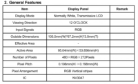 Module LCD TFT 4,3 pouces 480x272 LCM Panneau TN Rétroéclairage LED Marque BOE pour utilisation automobile et industrielle