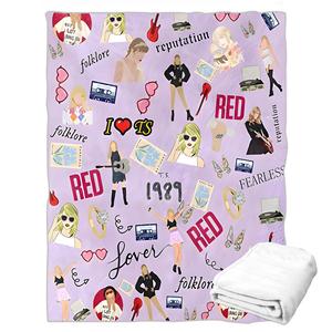 Personalizable Taylors Swifties Merch Fans Gift Fleece ERAS Tour Cozy Manta ligera para dormitorio Sofá Decoraciones de fiesta - Product Image 1